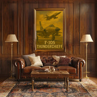 F-105 Thunderchief Heroic Poster PosterGoat