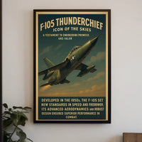F-105 Thunderchief Icon Of The Skies Poster PosterGoat