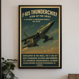 F-105 Thunderchief Icon Of The Skies Poster PosterGoat
