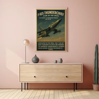 F-105 Thunderchief Icon Of The Skies Poster PosterGoat
