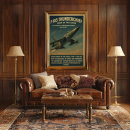 F-105 Thunderchief Icon Of The Skies Poster PosterGoat