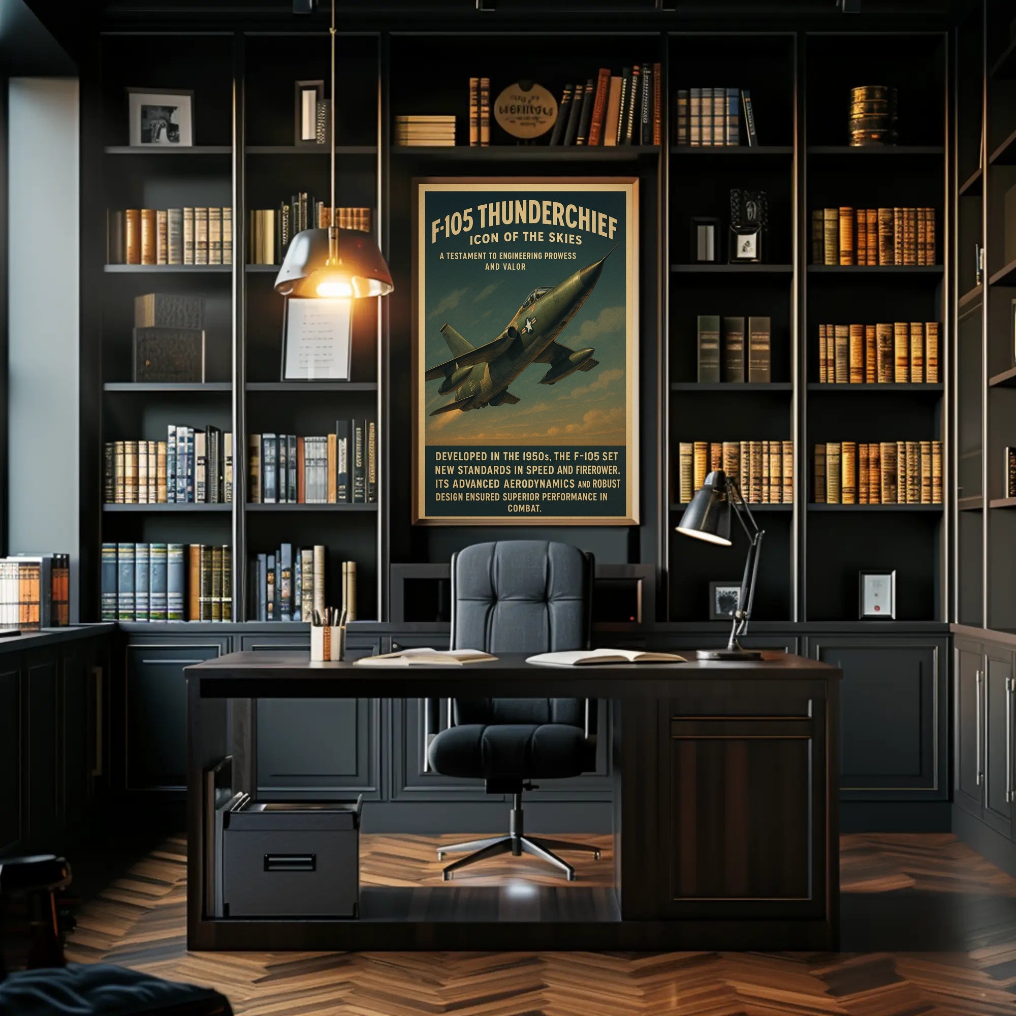 F-105 Thunderchief Icon Of The Skies Poster PosterGoat