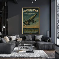 F-105 Thunderchief Icon Of The Skies Poster PosterGoat