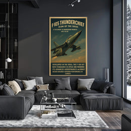 F-105 Thunderchief Icon Of The Skies Poster PosterGoat