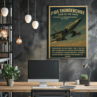 F-105 Thunderchief Icon Of The Skies Poster PosterGoat