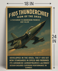 F-105 Thunderchief Icon Of The Skies Poster PosterGoat