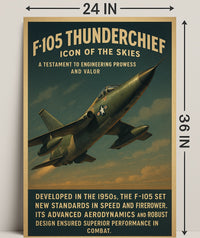 F-105 Thunderchief Icon Of The Skies Poster PosterGoat