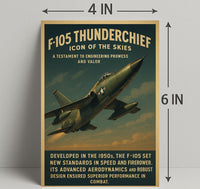 F-105 Thunderchief Icon Of The Skies Poster PosterGoat