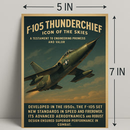 F-105 Thunderchief Icon Of The Skies Poster PosterGoat