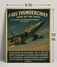 F-105 Thunderchief Icon Of The Skies Poster PosterGoat