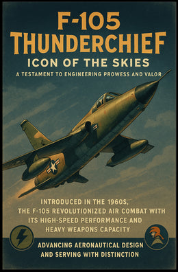 F-105 Thunderchief Icon Of The Skies Poster PosterGoat