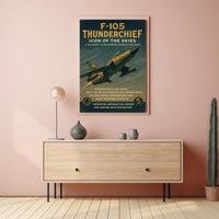 F-105 Thunderchief Icon Of The Skies Poster PosterGoat