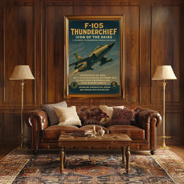 F-105 Thunderchief Icon Of The Skies Poster PosterGoat