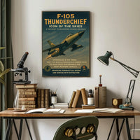 F-105 Thunderchief Icon Of The Skies Poster PosterGoat