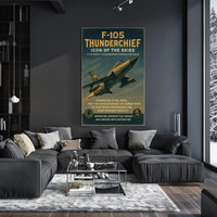 F-105 Thunderchief Icon Of The Skies Poster PosterGoat