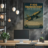 F-105 Thunderchief Icon Of The Skies Poster PosterGoat