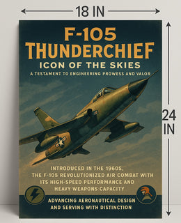 F-105 Thunderchief Icon Of The Skies Poster PosterGoat