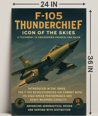 F-105 Thunderchief Icon Of The Skies Poster PosterGoat