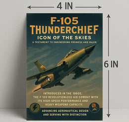 F-105 Thunderchief Icon Of The Skies Poster PosterGoat