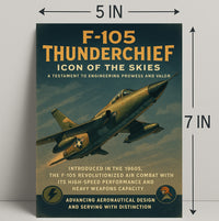 F-105 Thunderchief Icon Of The Skies Poster PosterGoat