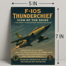 F-105 Thunderchief Icon Of The Skies Poster PosterGoat
