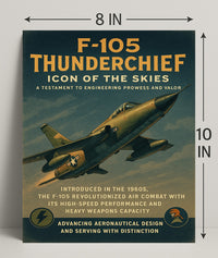 F-105 Thunderchief Icon Of The Skies Poster PosterGoat