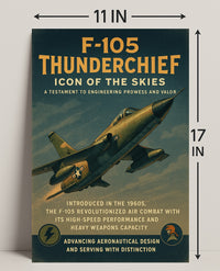 F-105 Thunderchief Icon Of The Skies Poster PosterGoat