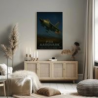 F-111 Aardvark Tactical Bomber Military Recruitment Poster PosterGoat