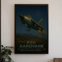 F-111 Aardvark Tactical Bomber Military Recruitment Poster PosterGoat