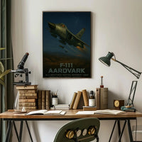 F-111 Aardvark Tactical Bomber Military Recruitment Poster PosterGoat
