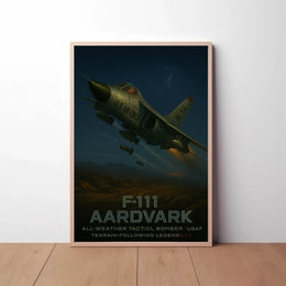 F-111 Aardvark Tactical Bomber Military Recruitment Poster PosterGoat