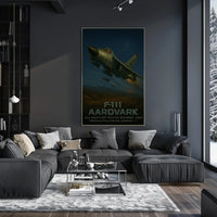 F-111 Aardvark Tactical Bomber Military Recruitment Poster PosterGoat