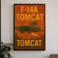 F-14A Tomcat Vintage Poster PosterGoat