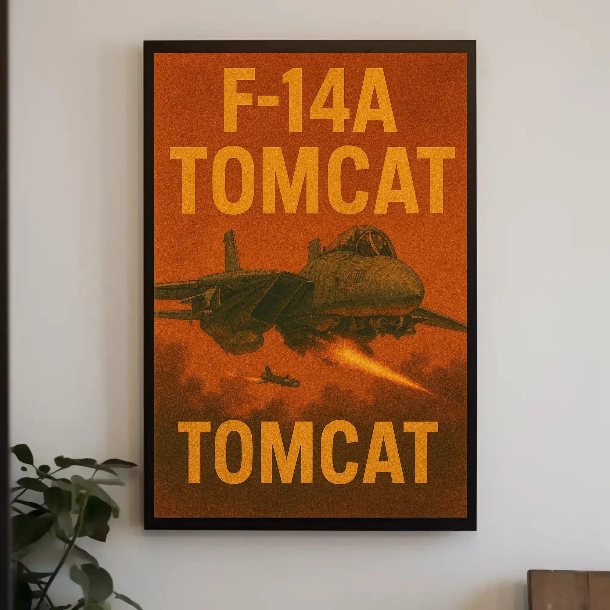 F-14A Tomcat Vintage Poster PosterGoat