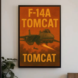 F-14A Tomcat Vintage Poster PosterGoat