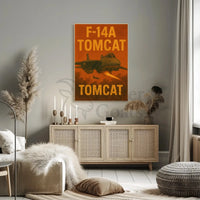 F-14A Tomcat Vintage Poster PosterGoat