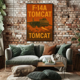 F-14A Tomcat Vintage Poster PosterGoat