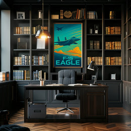 F-15 Eagle Aviation Art Poster PosterGoat