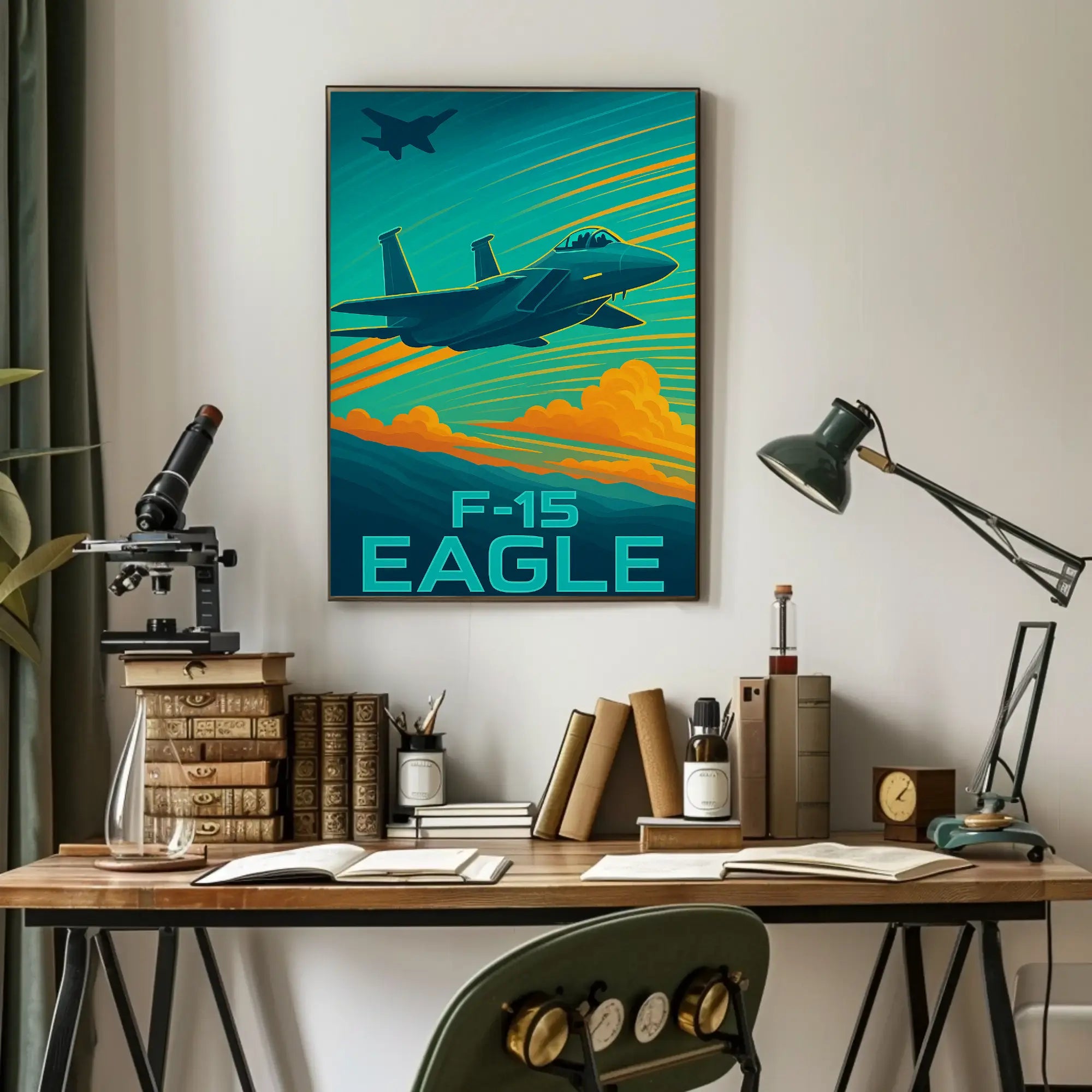 F-15 Eagle Aviation Art Poster PosterGoat