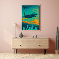 F-15 Eagle Aviation Art Poster PosterGoat