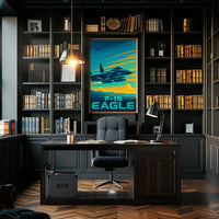 F-15 Eagle Modern Aviation Masterpiece Military Poster PosterGoat