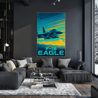 F-15 Eagle Modern Aviation Masterpiece Military Poster PosterGoat