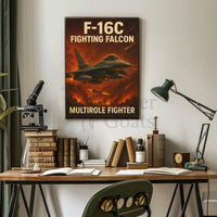 F-16C Fighting Falcon Poster PosterGoat