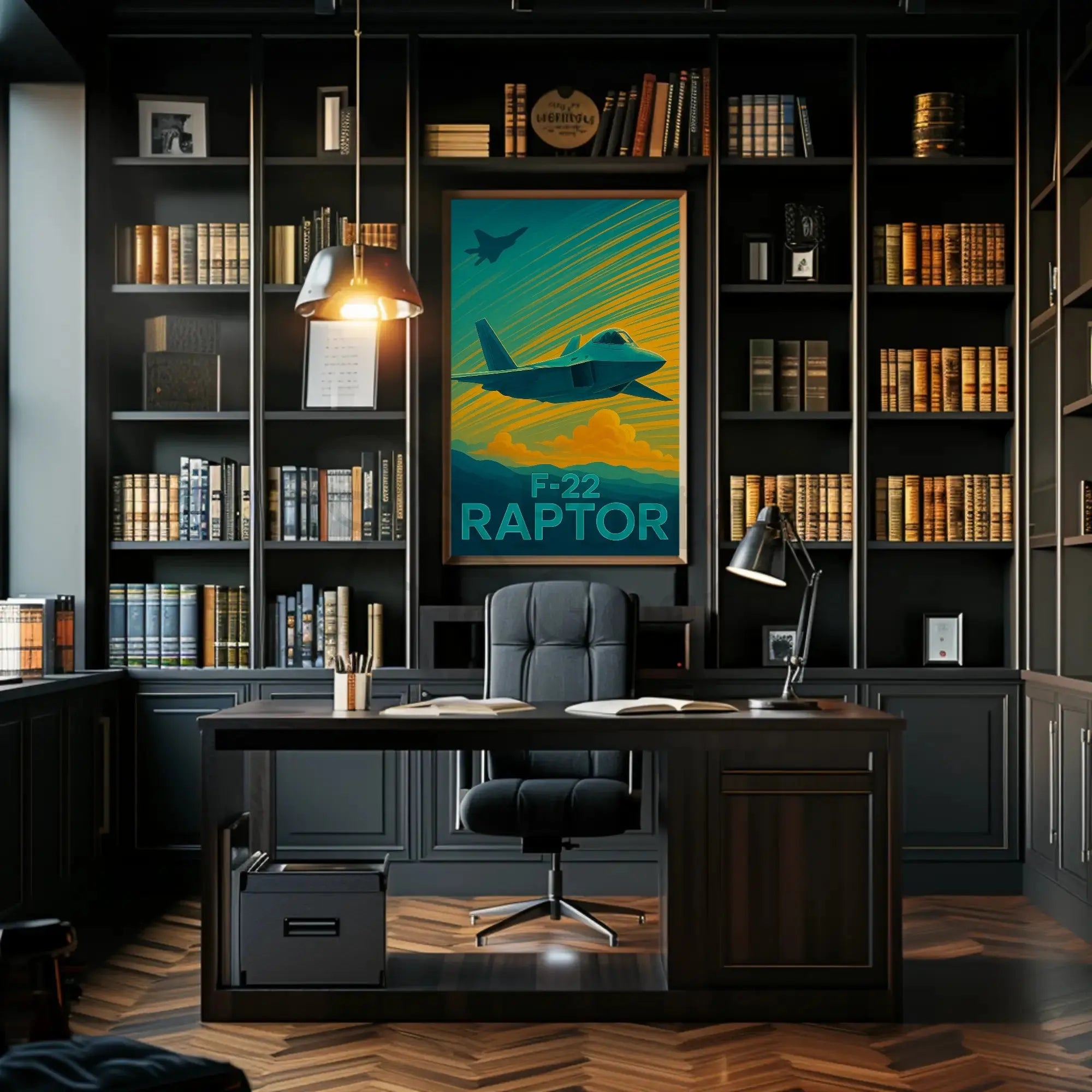 F-22 Raptor Aviation Artistry Poster PosterGoat