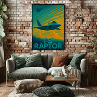 F-22 Raptor Aviation Artistry Poster PosterGoat