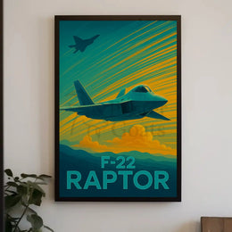 F-22 Raptor Aviation Artistry Poster PosterGoat