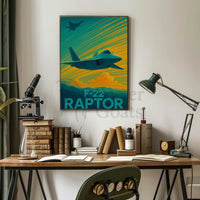 F-22 Raptor Aviation Artistry Poster PosterGoat