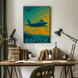 F-22 Raptor Aviation Artistry Poster PosterGoat