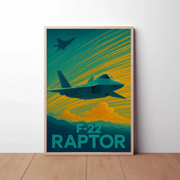 F-22 Raptor Aviation Artistry Poster PosterGoat