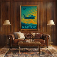 F-22 Raptor Aviation Artistry Poster PosterGoat